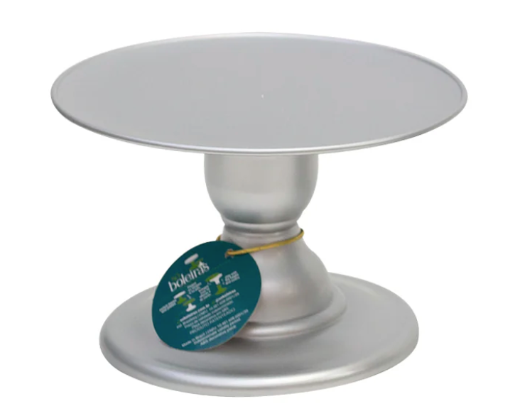 Silver premium cake stand 9x5