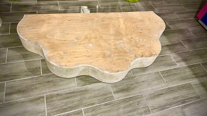 WOOD10 Wooden Stage in Flower Shape