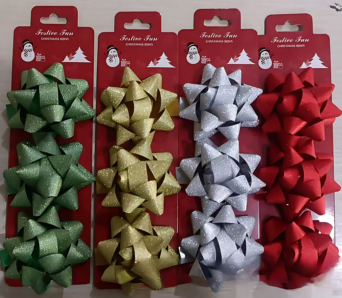 Decorative Gift Bows, 3-Pack