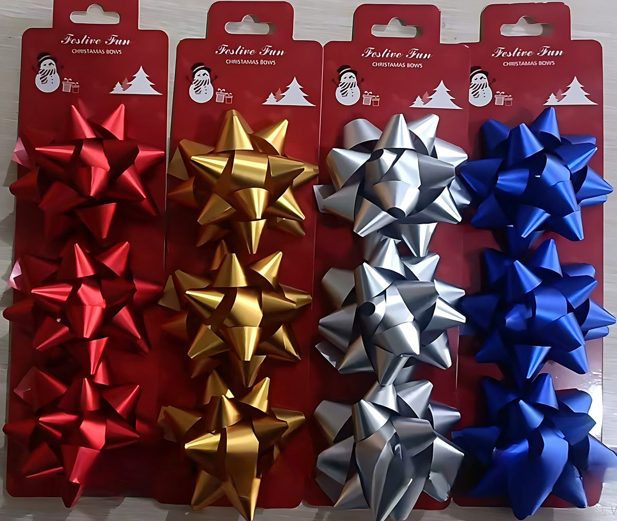 Decorative Gift Bows, 3-Pack