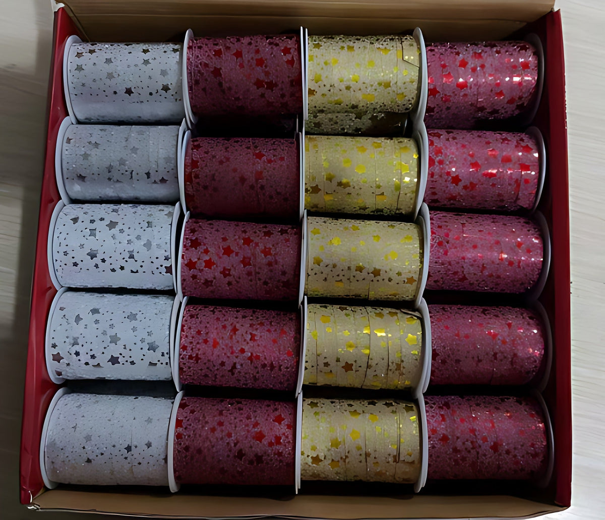 Decorative Ribbon 0.4" x 10.9 yd, 40 Rolls/Box