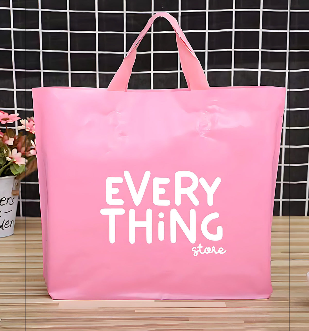 Plastic Shopping Bag 19.7" x 17.7"