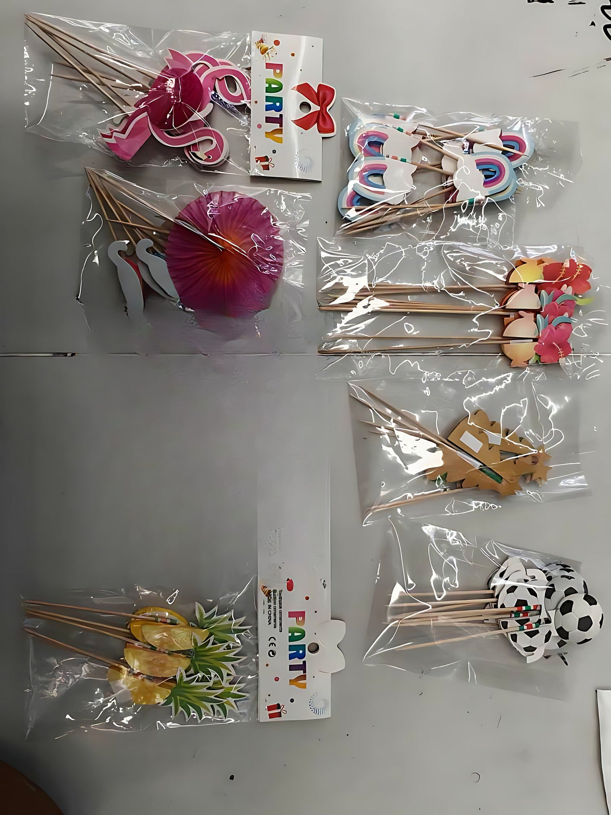 Cake Topper Set, 6 Pieces