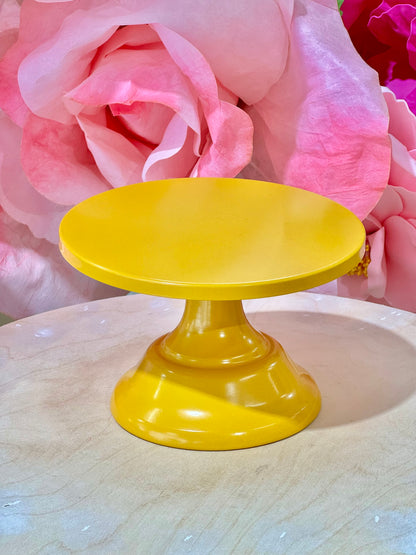 MA183-7 Metal Yellow Cake Stand x 3 Pcs