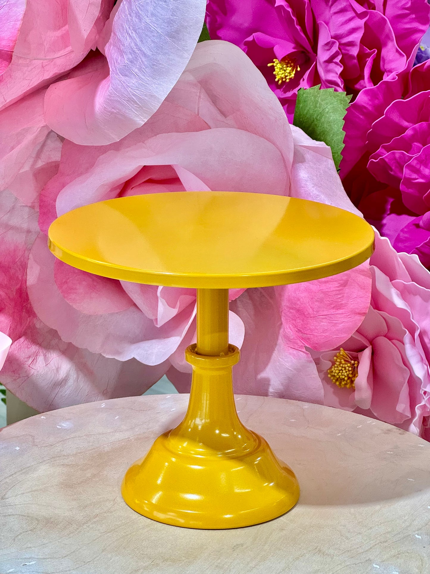 MA183-7 Metal Yellow Cake Stand x 3 Pcs