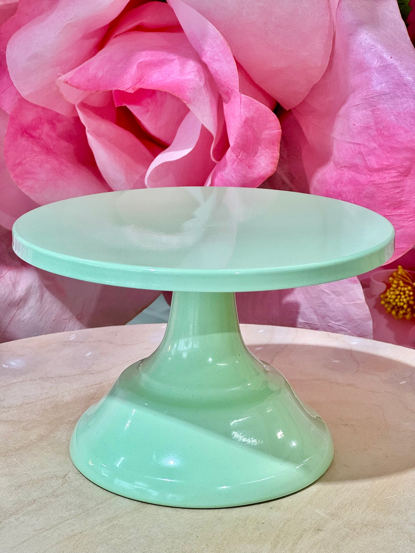 MA183-6 Metal Ligh Green Cake Stand x 3 Pcs