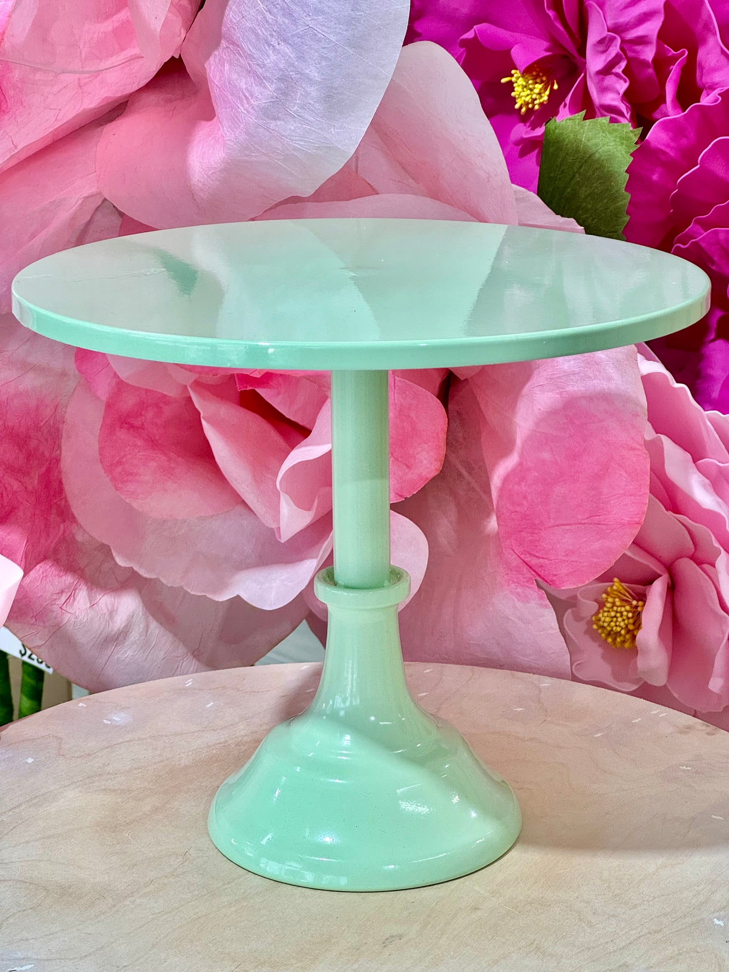 MA183-6 Metal Ligh Green Cake Stand x 3 Pcs