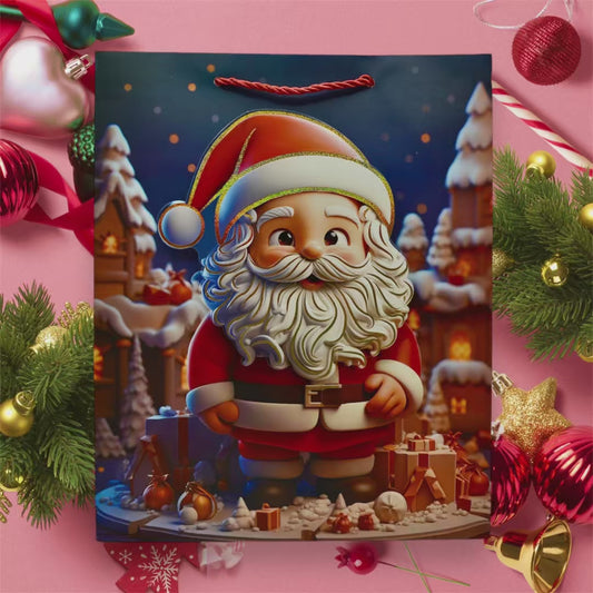 MA268-2 Xmas Santa Gift Bag 26X32X10cm