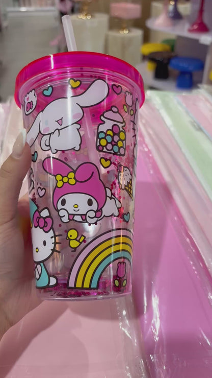 Hello Kitty and Friends Reusable 16oz Plastic Tumbler